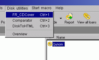 Print CD sticker with FR CD Cover