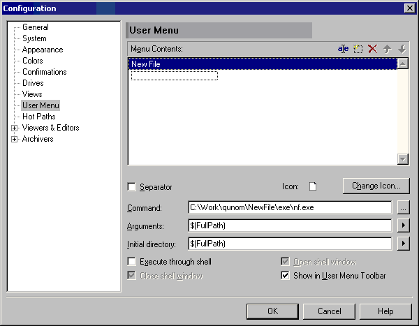 New File Wizard in the Servant Salamander