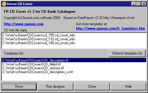 FR CD Cover screenshot